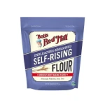 دقيق Bob's Red Mill ذاتي الرفع، 3 أرطال، دقيق قمح مُدعم مع البيكنج باودر والملح، مناسب للخبز وتحضير الكيك والبسكويت والمخبوزات المنزلية - بوبز ريد ميل