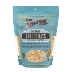 Bobs Red Mill Medium Rolled Oats 16 oz 454g Whole Grain High Fiber Gluten Free Wholesome Breakfast Ideal for Healthy Oatmeal