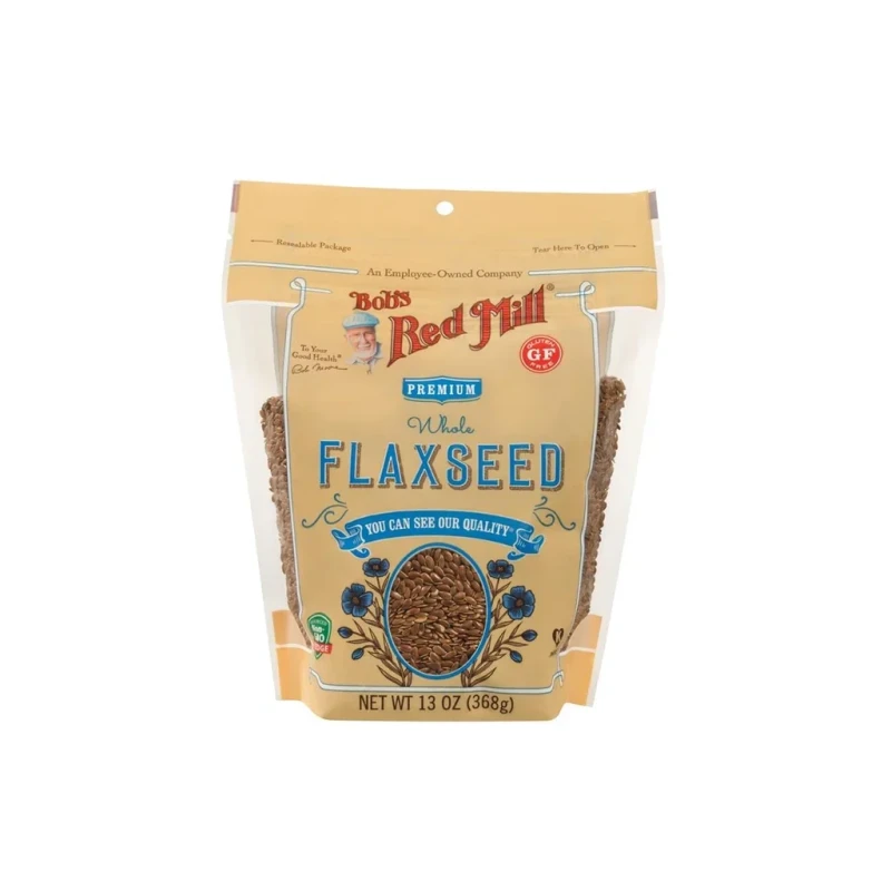 Bob's Red Mill Gluten-Free Brown Flaxseeds Case of 4x13 Oz Rich in Fiber & Omega-3 Healthy Seeds Perfect for Baking Smoothies & Daily Meals - Bob's Red Mill