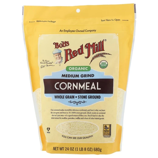 QAI Organic Medium Grind Cornmeal Whole Grain 24 oz QAI Organic Medium Grind Cornmeal Whole Grain 24 oz