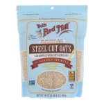 Bob's Red Mill Steel Cut Oats 4x24 Oz Wholesome Whole Grain Meal Prep Hearty Texture & Rich Flavor Ideal for Overnight Oats & Healthy Baking - Bob's Red Mill