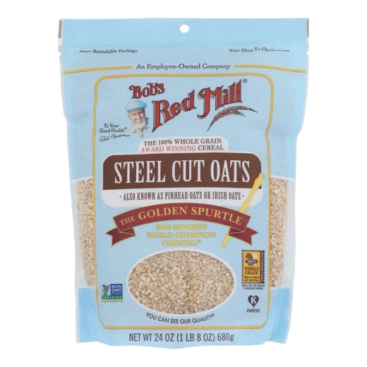 Bob's Red Mill Steel Cut Oats 4x24 Oz Wholesome Whole Grain Meal Prep Hearty Texture & Rich Flavor Ideal for Overnight Oats & Healthy Baking Bob's Red Mill Steel Cut Oats 4x24 Oz Wholesome Whole Grain Meal Prep Hearty Texture & Rich Flavor Ideal for Overnight Oats & Healthy Baking