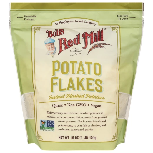 Bobs Red Mill Potato Flakes Instant Mashed Potatoes Creamy 16 oz Bobs Red Mill Potato Flakes Instant Mashed Potatoes Creamy 16 oz