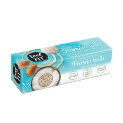 Feel Fit Royal Coconut Protein Balls 27g, 17% Protein, No Added Sugar, Coconut & Almond Protein Cream Filling, Crispy Wafer Base and Coconut Shavings