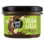 كريمة دهن نباتية بالبروتين Feel Fit Veganela، 200 جم، خالية من السكر المضاف والحليب، بطعم لذيذ، خيار نباتي مثالي للسندويتشات والحلويات - Feel fit