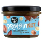 كريمة شوكولاتة بالبندق خالية من السكر المضاف Feel Fit Protein Nut، 200 جم، مع الكاكاو وبروتين مصل الحليب، محلاة بالمالتيتول، مثالية للسندويتشات والحلويات - Feel fit