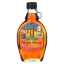 Coombs Family Farms Organic Grade A Dark Amber Maple Syrup - Case Of 12 - 8 Fl Oz