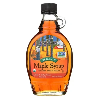 Coombs Family Farms Organic Grade A Dark Amber Maple Syrup - Case Of 12 - 8 Fl Oz - Coombs Family Farms - Image 2