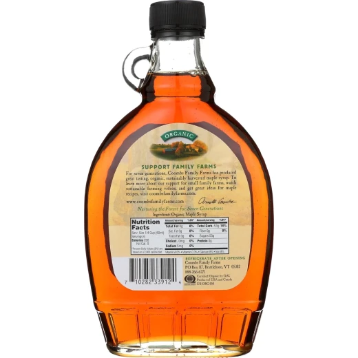 Coombs Family Farms Grade A Maple Syrup Deep Amber 12 oz - Coombs Family Farms - Image 2