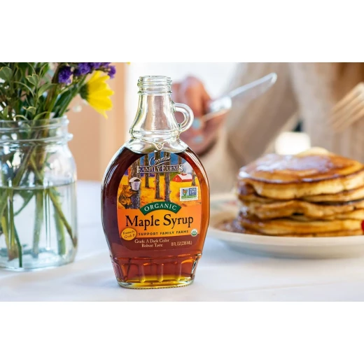 Coombs Family Farms Pure Maple Syrup Grade A Dark Color Robust Taste 8 fl oz - Coombs Family Farms - Image 3