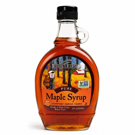 Coombs Family Farms Pure Maple Syrup Grade A Dark Color Robust Taste 12 fl oz - Coombs Family Farms - Image 2
