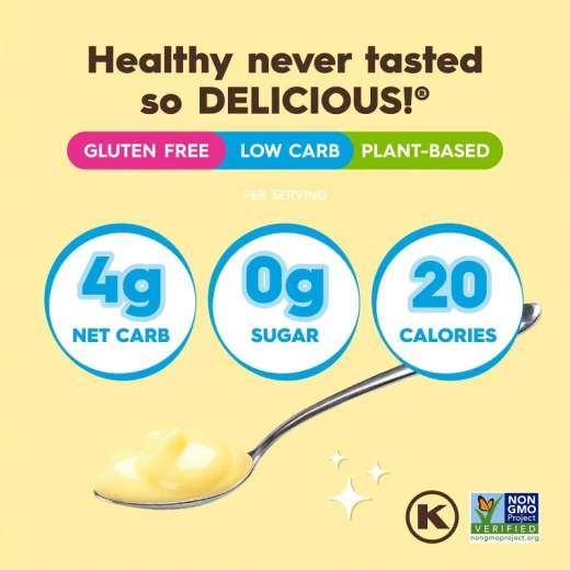 Simply Desserts Sugar-Free Lemon Pudding Mix 48g, Gluten-Free & Plant-Based, 4g Net Carbs, 25 Calories, Low Carb, Perfect for Ninja Creami Recipes - Simply desserts - Image 4