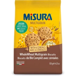 Misura Multi-Grain Biscuits 120g Packed with 6 Wholesome Grains Nutritious & Satisfying Healthy Snack Perfect for Daily Energy & Guilt-Free Bites