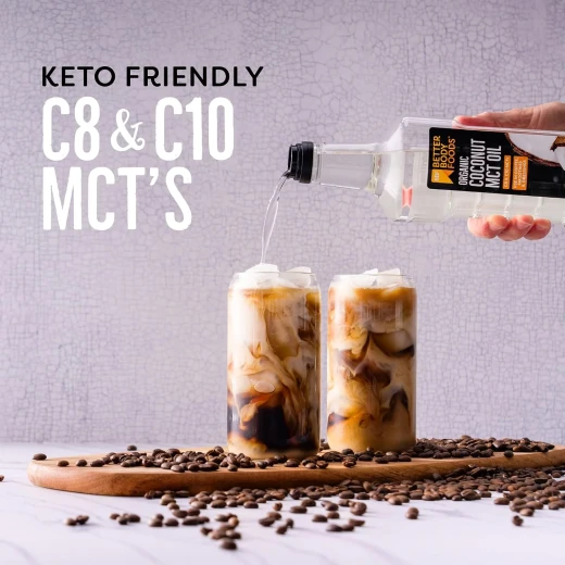 BetterBody Foods Organic Coconut MCT Oil 33.8 Fl Oz C8 & C10 Keto Coffee - Betterbody foods - Image 3