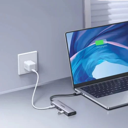 محول يو جرين 5 في 1 من النوع سي، منفذ HDMI 4K، يو اس بي 3.0، شحن PD بقوة 100 واط - Image 10
