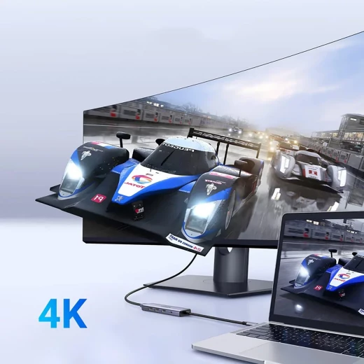 محول يو جرين 5 في 1 من النوع سي، منفذ HDMI 4K، يو اس بي 3.0، شحن PD بقوة 100 واط - Image 5