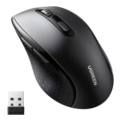 UGREEN Wireless Ergonomic Mouse 1600 DPI Adjustable Silent Click Black