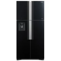 Hitachi R W800PJ7 Refrigerator 4 Door French Door Glass Black 540L