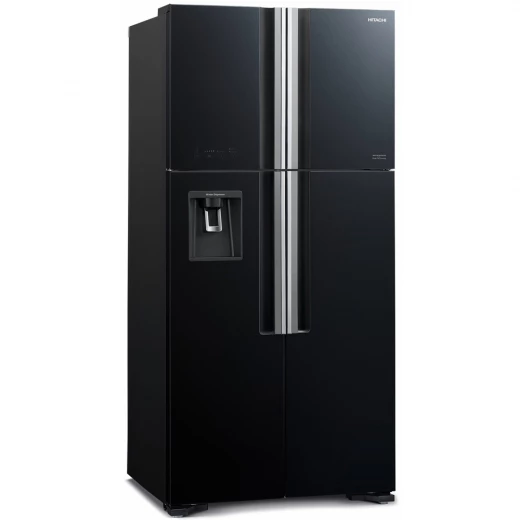 ثلاجة هيتاشي R W800PJ7 بـ 4 أبواب باب فرنسي زجاج أسود 540 لتر - هيتاشي - Image 2