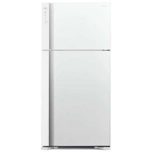 ثلاجة هيتاشي R-V800PJ7 بفريزر علوي 550 لتر فضي لامع ببابين بتقنية العاكس - هيتاشي - Image 3