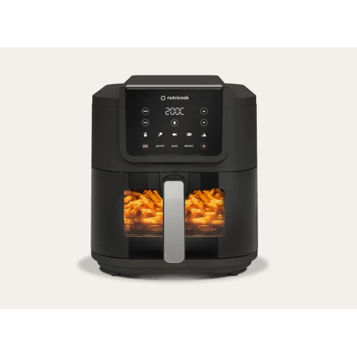 Nutricook Air Fryer Slim XL 7.6L Black, Family Size, Dishwasher Safe Nutricook Air Fryer Slim XL 7.6L Black, Family Size, Dishwasher Safe