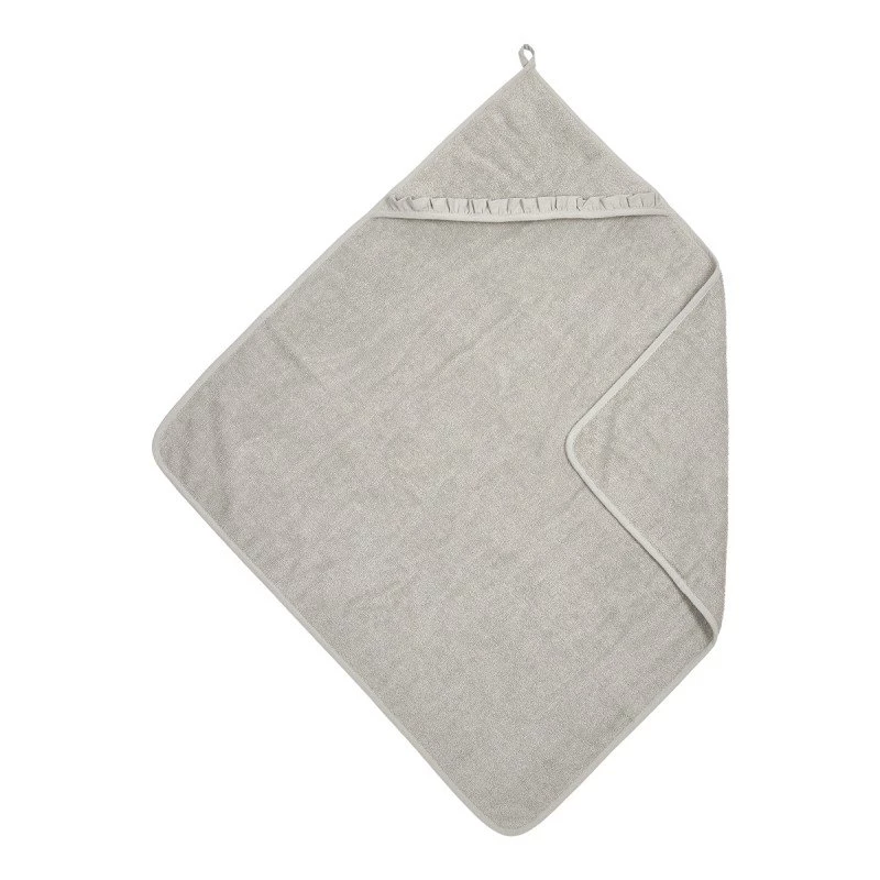 Cambrass Ruffle Bathcape 80x80 cm ME-Terry Greige Baby Bath Towel - Cambrass