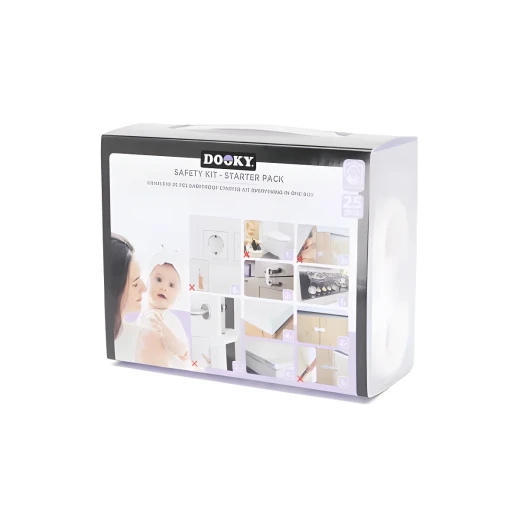 Safety Kit - Starter Pack 25 pcs – wit en transparant Safety Kit - Starter Pack 25 pcs – wit en transparant