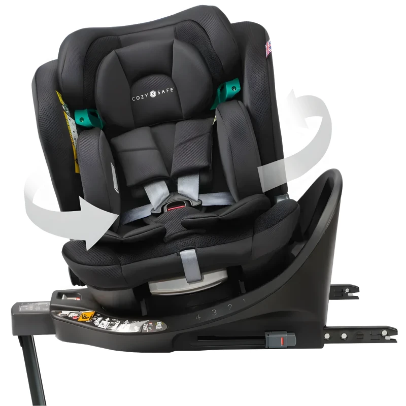Cozy N Safe Stanford i-Size 360 Car Seat Jet 40-150cm - Cozy N Safe