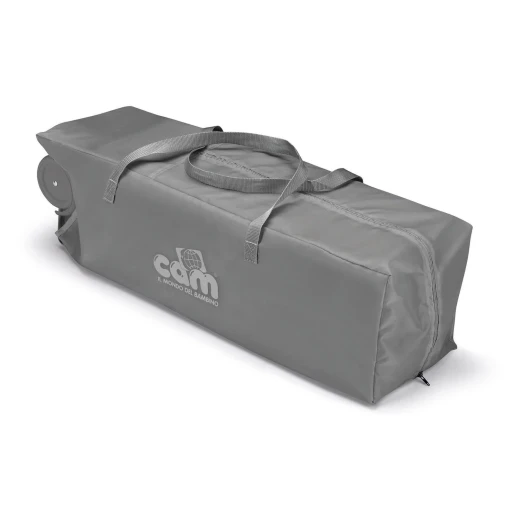CAM Daily Plus Baby Cot Crib Grey – Portable Travel Cot with Changing Table Canopy Plush Toys Mosquito Net and Comfortable Mattress - Daily Plus - Image 2