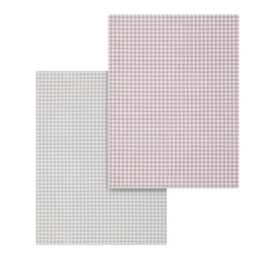 طقم ملاءة سرير أطفال كامبراس ميني ويندسور، طقم من 2، 60x120x17 سم، وردي - كامبراس - Image 2