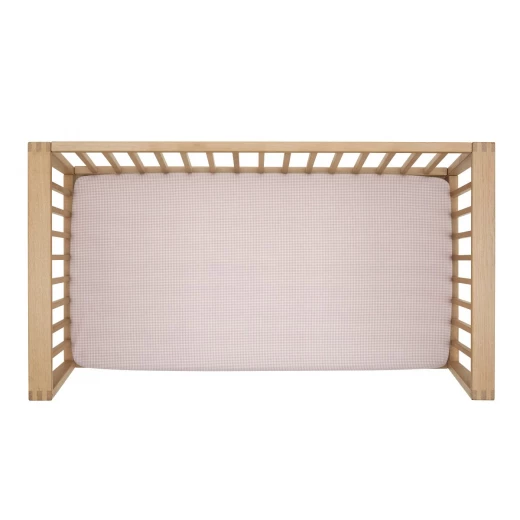 طقم ملاءة سرير أطفال كامبراس ميني ويندسور، طقم من 2، 60x120x17 سم، وردي - كامبراس - Image 4