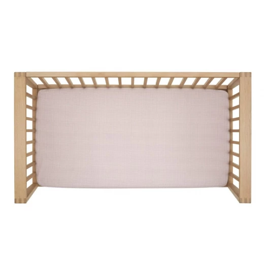 طقم ملاءة سرير أطفال كامبراس ميني ويندسور، طقم من 2، 60x120x17 سم، وردي - كامبراس - Image 8
