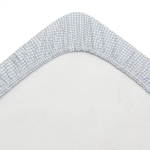 Cambrass Mini Windsord Crib Fitted Sheet Set of 2, 60x120x17 cm, Grey, Egyptian Cotton - Cambrass - Image 3