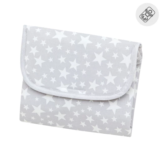 Cambrass Travel Nappy Changing Mat Star Grey 60x40cm Portable Cambrass Travel Nappy Changing Mat Star Grey 60x40cm Portable