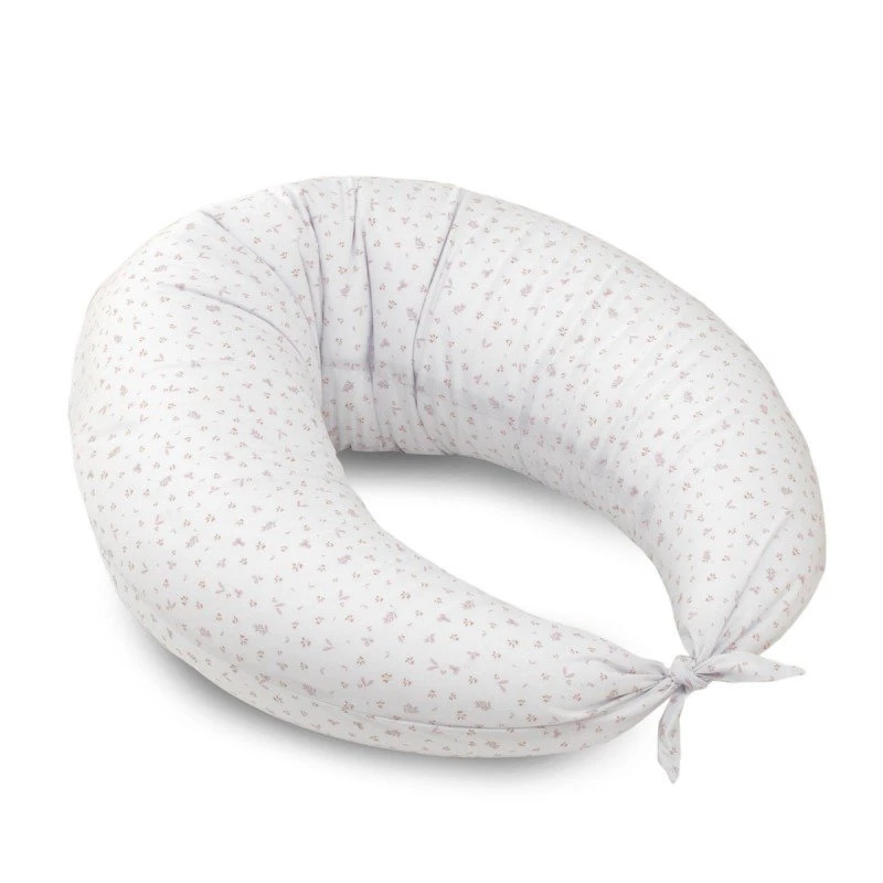 Cambrass Moon Nursing Pillow Plumeti Pink 80x185x16 cm Pregnancy Breastfeeding Support - Cambrass