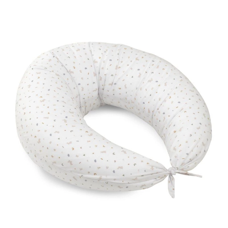 Cambrass Moon Nursing Pillow Rabbit Beige 80x185x16cm Pregnancy Breastfeeding Support - Cambrass