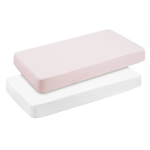 Cambrass Soft Pink Fitted Crib Sheets Pack of 2, 60x120cm, Breathable Cotton for Baby's Delicate Skin, Easy Care, Machine Washable, Designed in Spain Cambrass Soft Pink Fitted Crib Sheets Pack of 2, 60x120cm, Breathable Cotton for Baby's Delicate Skin, Easy Care, Machine Washable, Designed in Spain