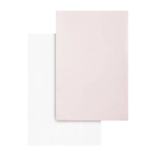 Cambrass Soft Pink Fitted Crib Sheets Pack of 2, 60x120cm, Breathable Cotton for Baby's Delicate Skin, Easy Care, Machine Washable, Designed in Spain - Cambrass - Image 2