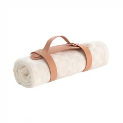 Cambrass Bamboo Knitted Baby Blanket Ivory 80x100cm Soft Breathable
