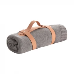 Cambrass Bamboo Knitted Baby Blanket Stelle Stone 80x100cm Soft Breathable