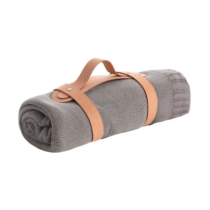 Cambrass Bamboo Knitted Baby Blanket Stelle Stone 80x100cm Soft Breathable - Cambrass