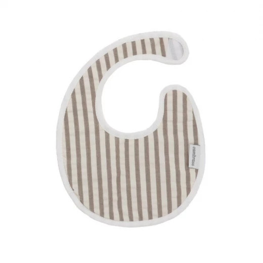 Cambrass Derby Beige Round Baby Bib with Velcro Closure 16x19x1 cm Cambrass Derby Beige Round Baby Bib with Velcro Closure 16x19x1 cm