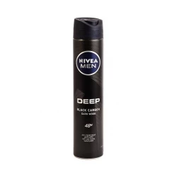 Nivea Men Deep Black Deodorant Spray 200ml - 48H Protection, Long-Lasting Freshness, Anti-Perspirant for Confident Feel