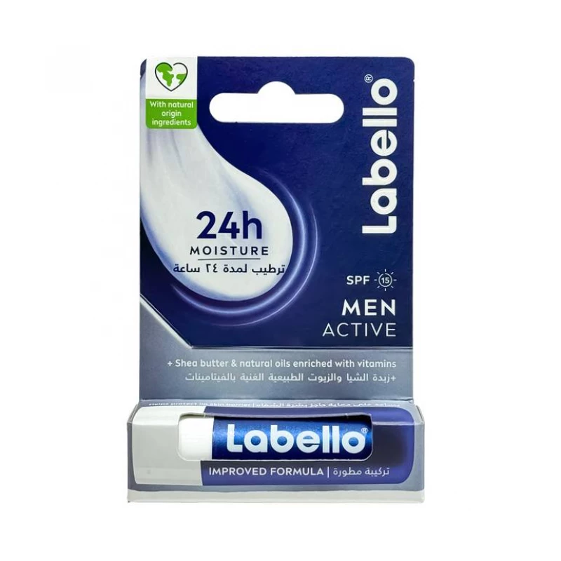 Labello Men's Lip Balm SPF15 with Shea Butter & Oils 4.8g - Labello