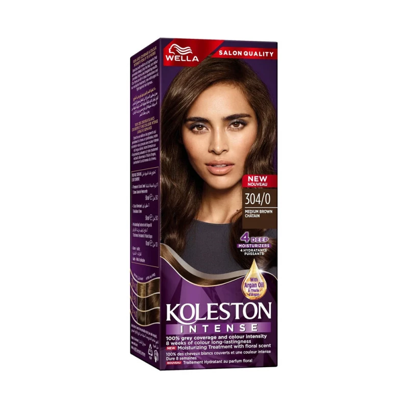 Wella Koleston 304/0 Medium Brown Hair Color - Permanent Dye - Wella