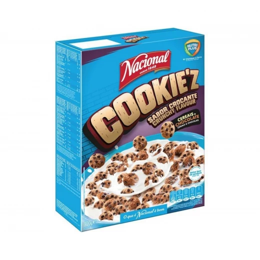 بسكويت Nacional Cookie'Z 300 جرام - بسكويتات حلوة ولذيذة للفطور بسكويت Nacional Cookie'Z 300 جرام - بسكويتات حلوة ولذيذة للفطور