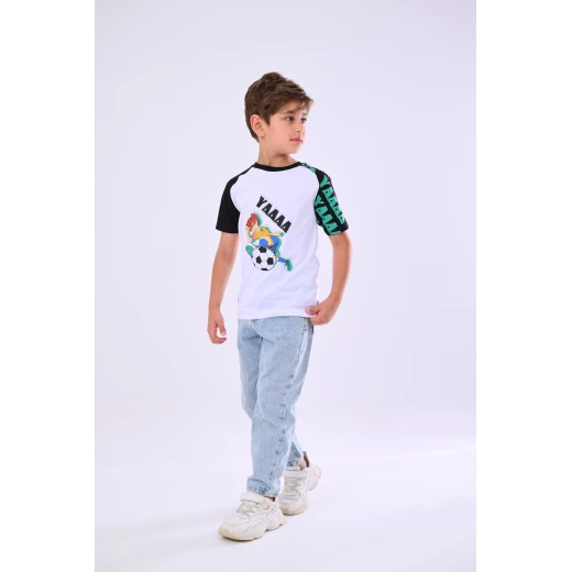 Zaitoon Captain Tsubasa Soccer T-Shirt - White & Black - 10 Years - Zaitoon - Image 3