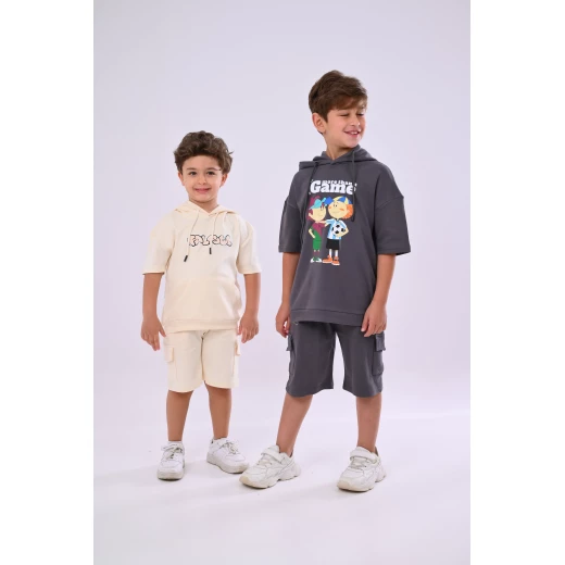 Zaitoon Modo & Kodo Boys' 2-Piece Set: Gray Outfit for Active Play - 3 Years - Zaitoon - Image 6