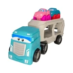 Infunbebe Auto Hauler Truck Toy Set - Colorful Carrier & Cars 18 months - infunbebe
