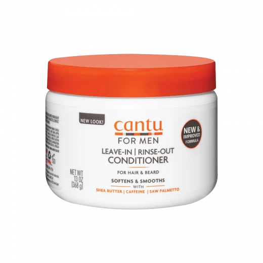 Cantu Men's Leave-in Rinse-Out Conditioner Shea Butter 368g, Softens & Smooths Cantu Men's Leave-in Rinse-Out Conditioner Shea Butter 368g, Softens & Smooths